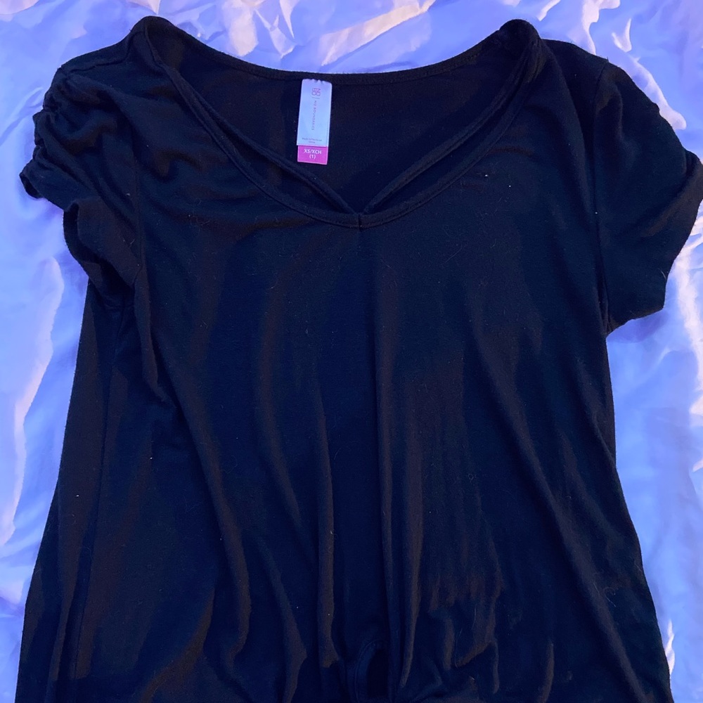 No Boundaries Black Short Sleeve Top